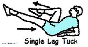 Single leg tuck